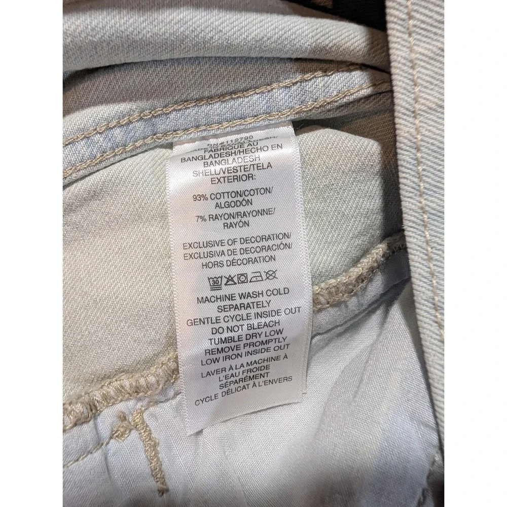 True Religion Jesse SN Trucker Jacket Light Blossom Wash Denim Blue 108073 Men L